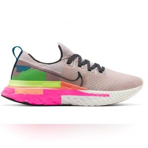 Nike Women's Athletic Shoes - Pink, Green, Gray